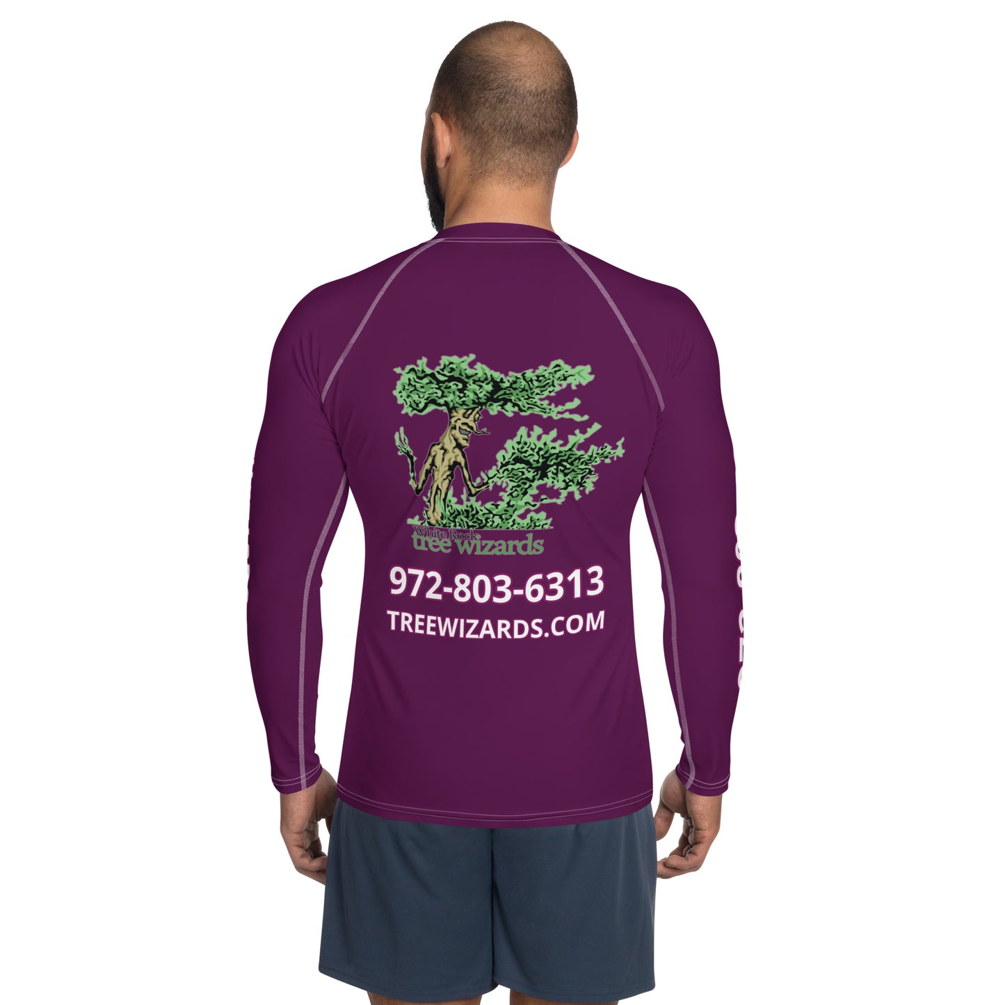 Tree Wizards Purple Men's Rash Guard (Moisture Wicking)