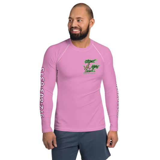 Tree Wizards Pink Men's Rash Guard (Moisture Wicking)