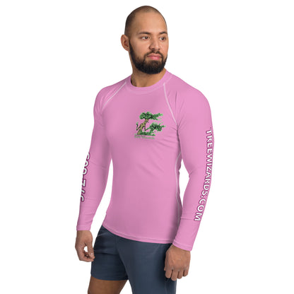 Tree Wizards Pink Men's Rash Guard (Moisture Wicking)