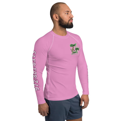 Tree Wizards Pink Men's Rash Guard (Moisture Wicking)