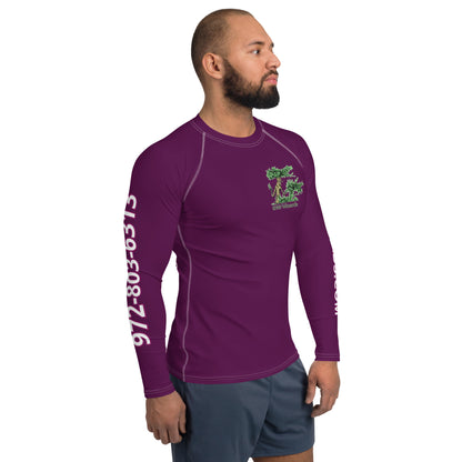 Tree Wizards Purple Men's Rash Guard (Moisture Wicking)