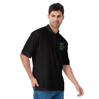 Tree Wizards Men's Premium Embroidered Polo