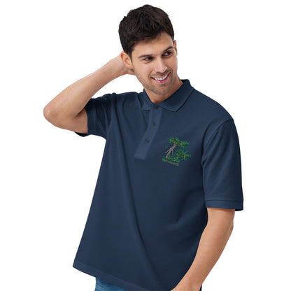 Tree Wizards Men's Premium Embroidered Polo